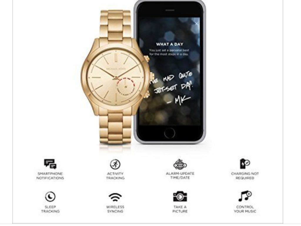 mk hybrid smart watch